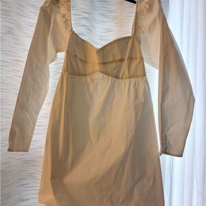 Elegant Cream Mini Dress